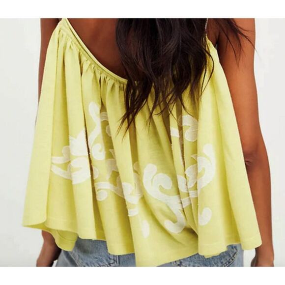 FP On Clouds Swing Tank In Lemon Ivory Combo S - Picture 2 of 6